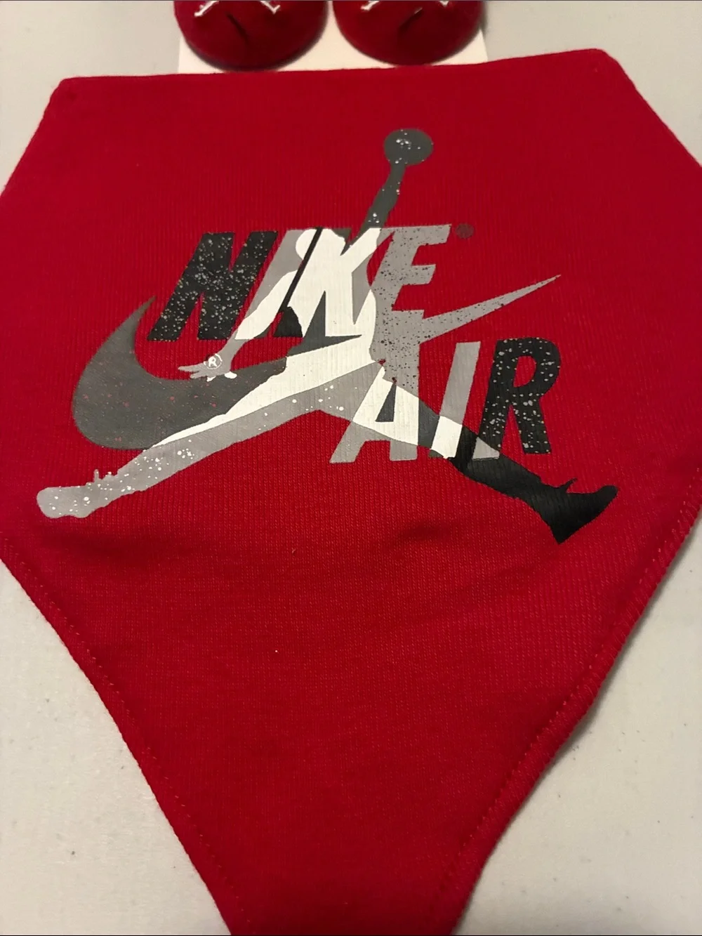 Nike Red Bib and Black-Red Jordan Sock Set